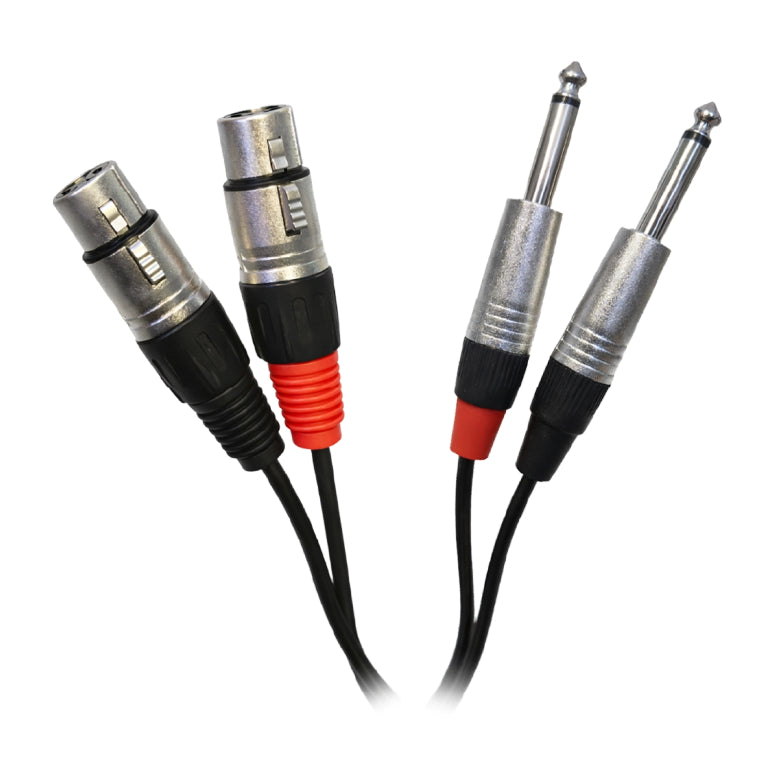 Nebraska DXJ1.8 Cable De 2 TS A 2 XLR Macho 1.8 mt