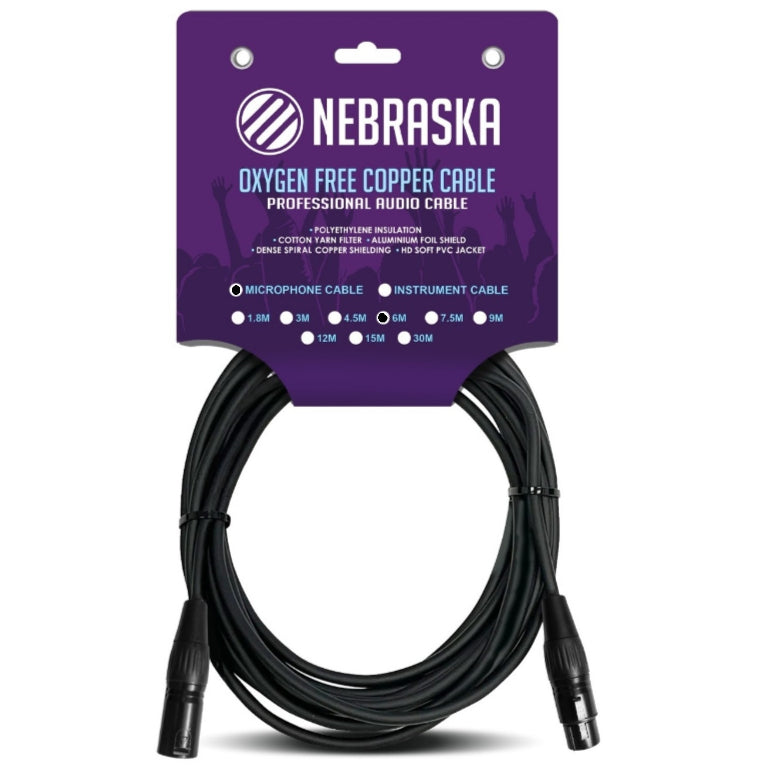 Nebraska MXF6 cable microfono 6 mt