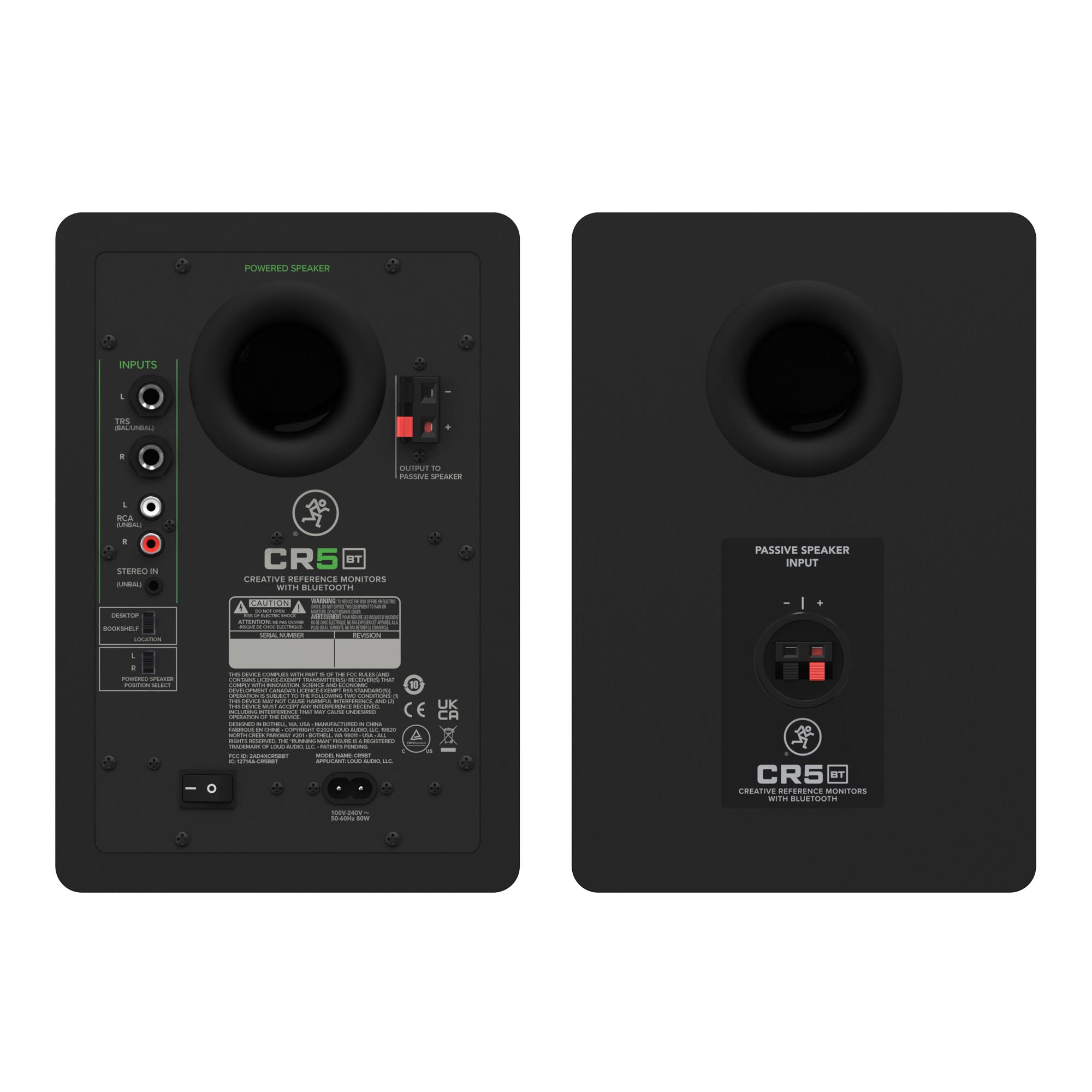 Macke CR5BT Monitores de Estudio Activos de 5.25" con Control de Tono y BT