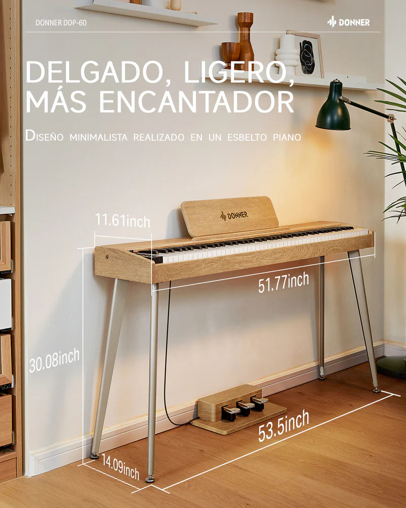Donner DDP-60 Piano digital con teclado semi-pesado