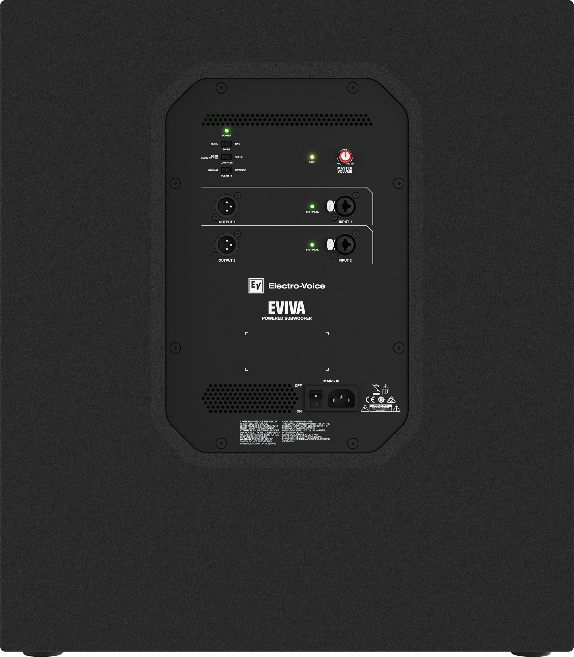 Electrovoice EVIVA 18SP-NC Sub Bajo activo 18 pulg