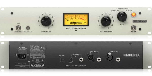 Klark Teknik 2A-KT Compresor Óptico Compresor Óptico a Tubos con Transformadores MIDAS