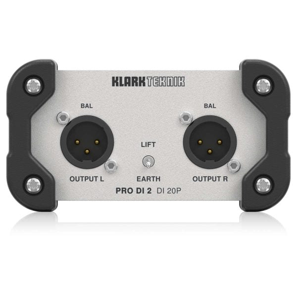 Klark Teknik PRO DI 2 DI 20P Caja Directa Pasiva de 2 Canales