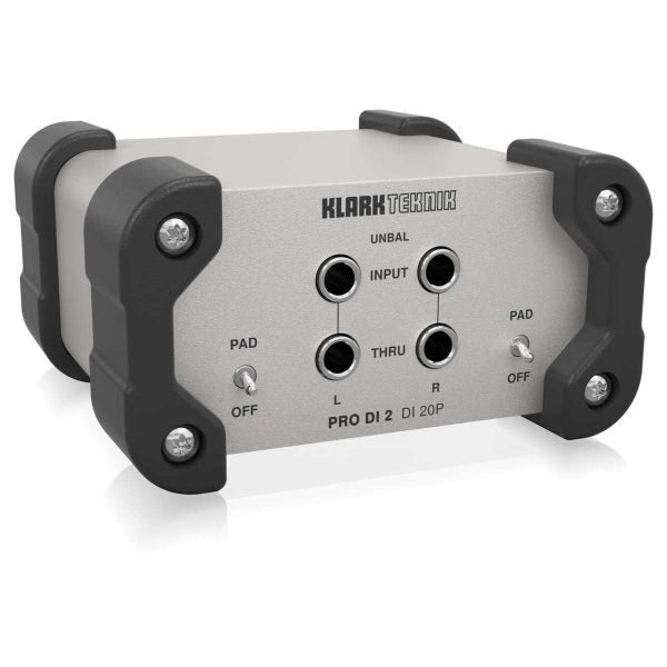 Klark Teknik PRO DI 2 DI 20P Caja Directa Pasiva de 2 Canales