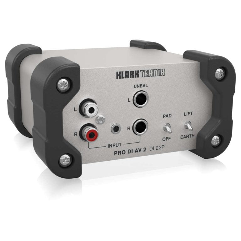 Klark Teknik PRO DI AV 2 DI 22P Caja Directa Pasiva de Stereo con Transformadores MIDAS y Rango Dinamico Extendido
