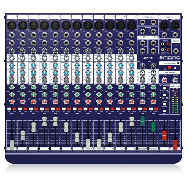 Midas DM16 Consola Análoga de Mezcla de 16 Canales