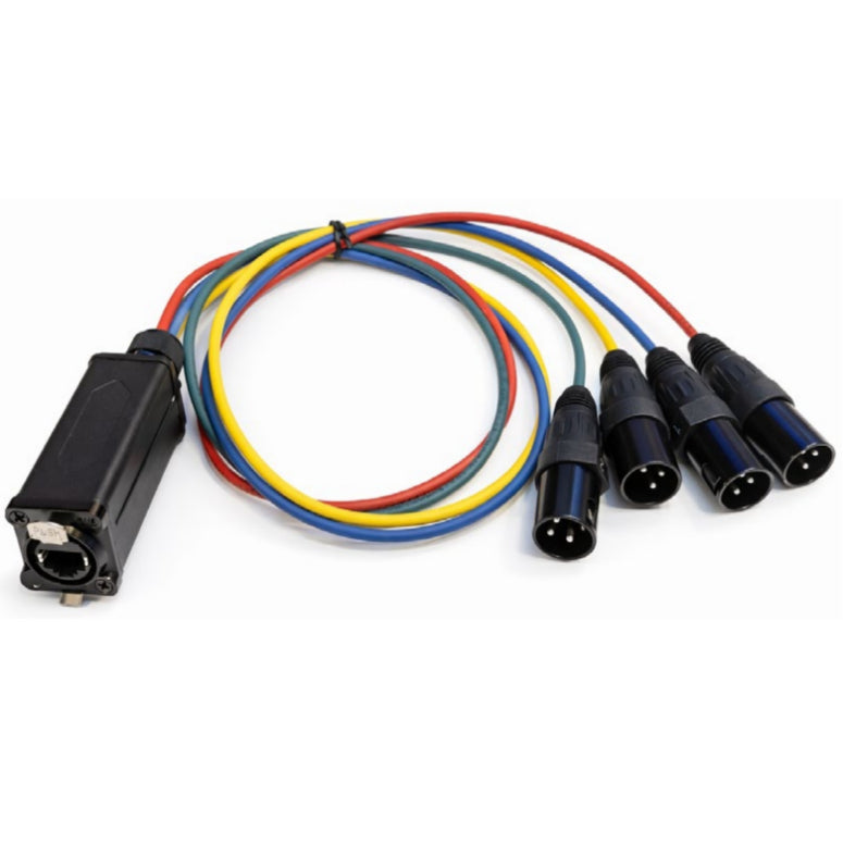 Nebraska NE8F-S4M cable adaptador RJ45 a 4XLRM