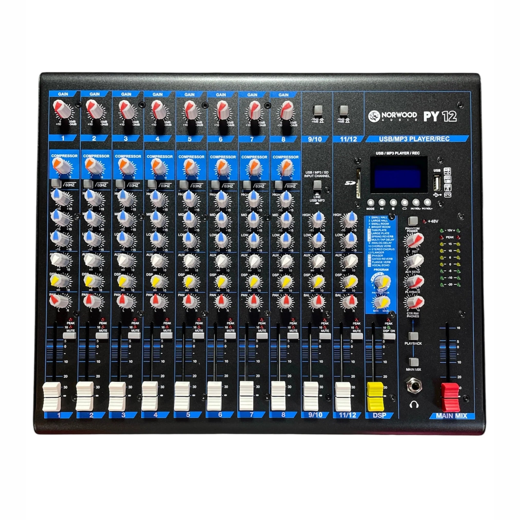 Norwood PY12 Consola de Audio Análoga