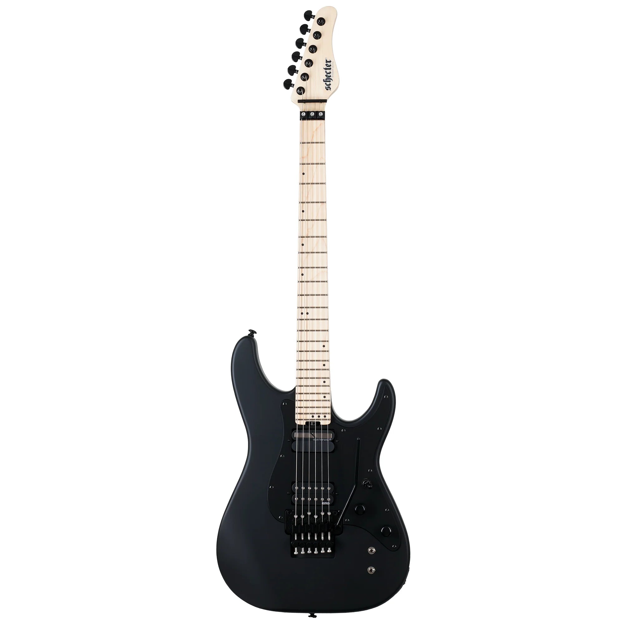 Schecter Sun Valley SS Satin Black Guitarra Eléctrica 6 cuerdas