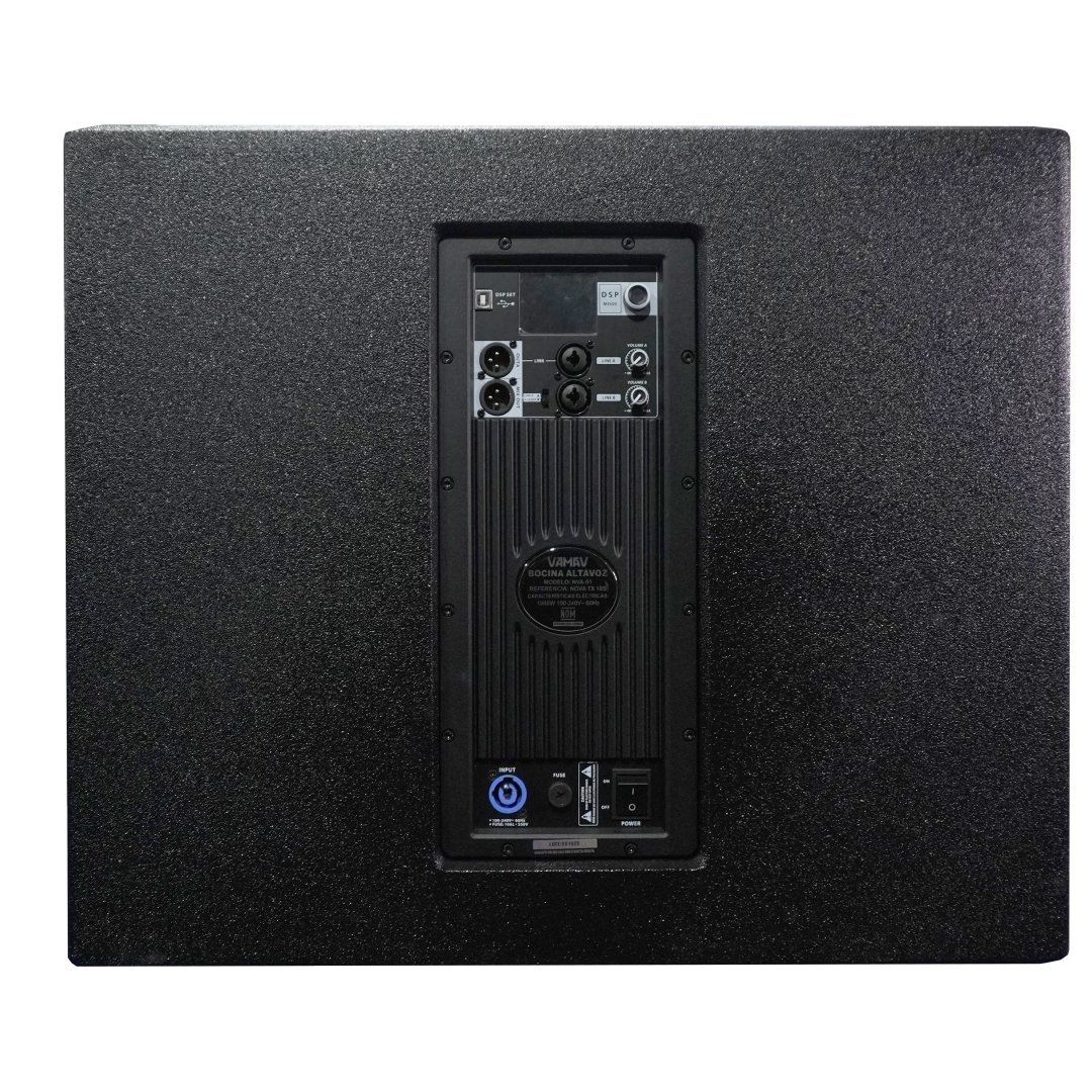 VAMAV TX18S 1000w RMS  DSP integrado Max SPL 130dB