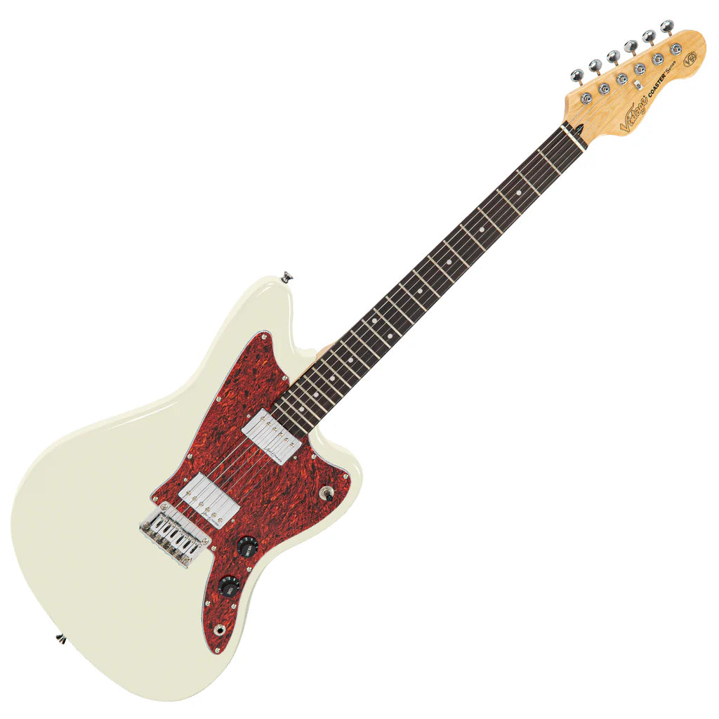 Vintage V50 Coaster Series Guitarra Eléctrica Blanco Vintage