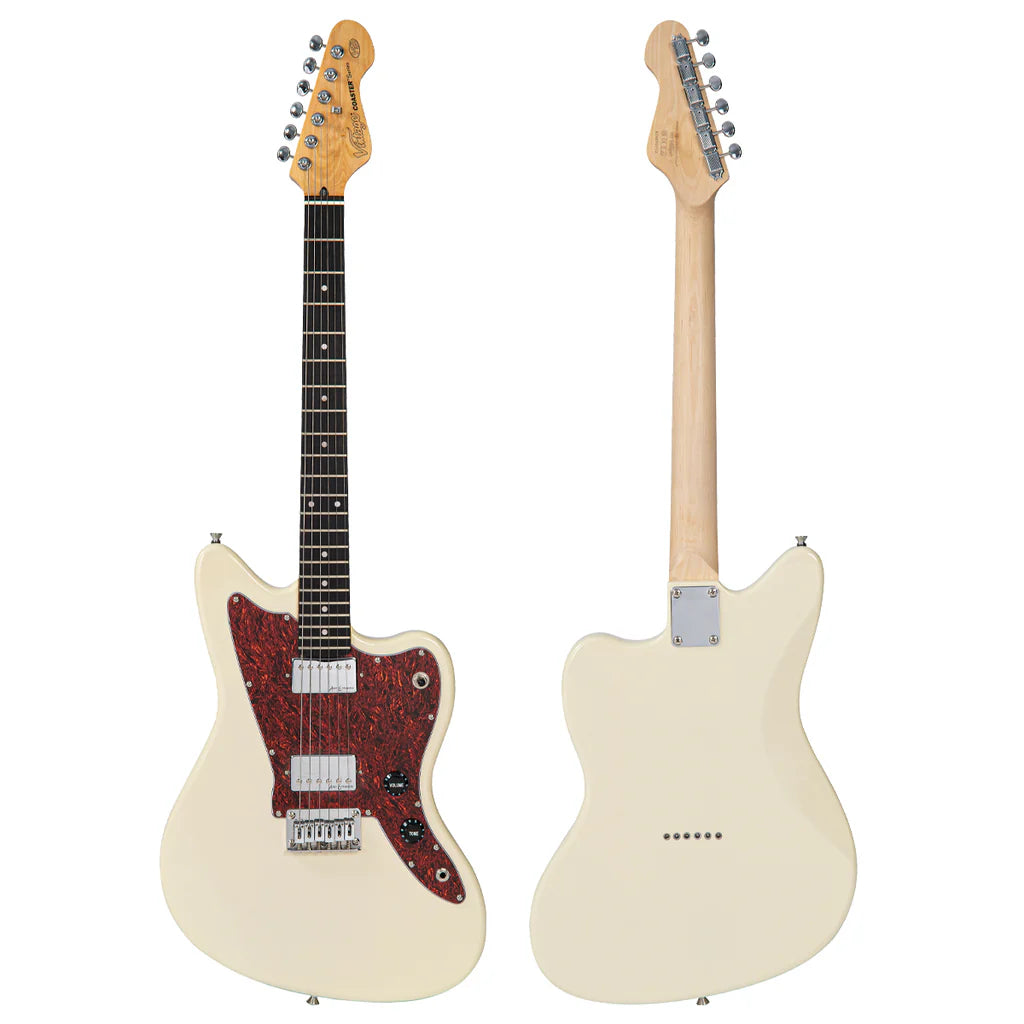 Vintage V50 Coaster Series Guitarra Eléctrica Blanco Vintage