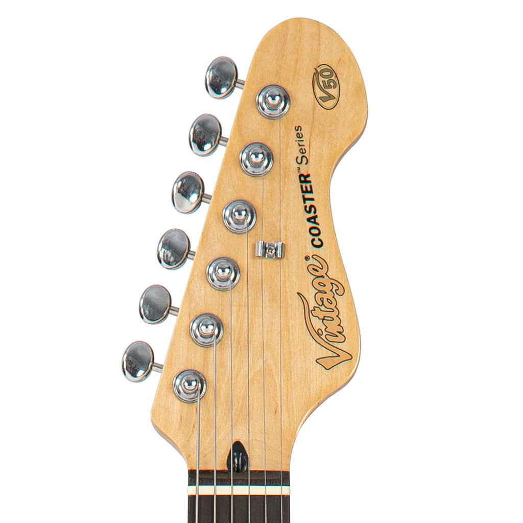 Vintage V50 Coaster Series Guitarra Eléctrica Blanco Vintage