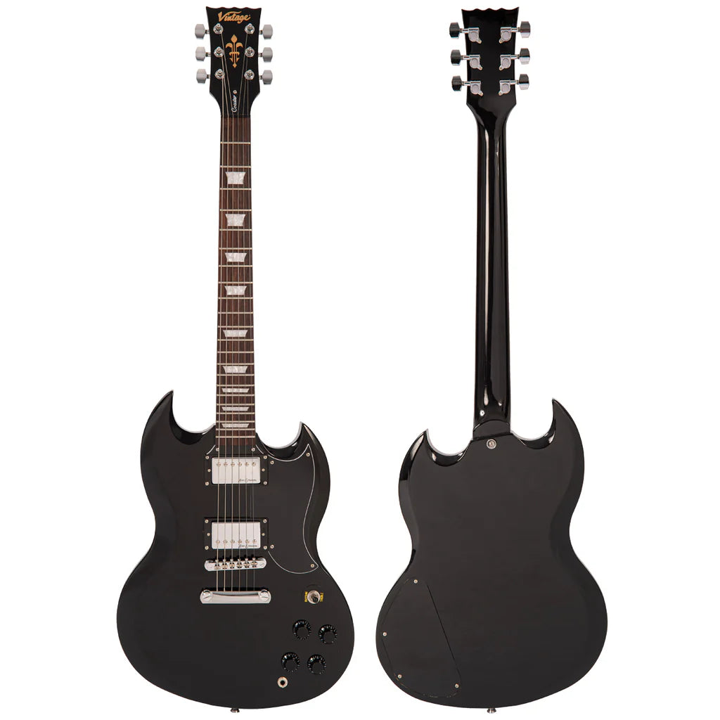 Guitarra eléctrica Vintage V69 Coaster Series Boulevard Black