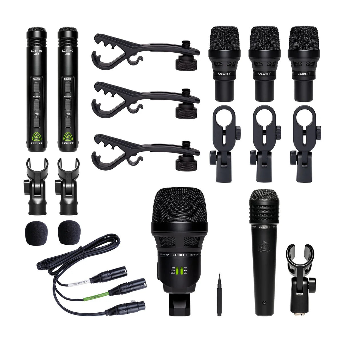 Lewitt Beatkit Pro Kit de 7 micrófonos para batería