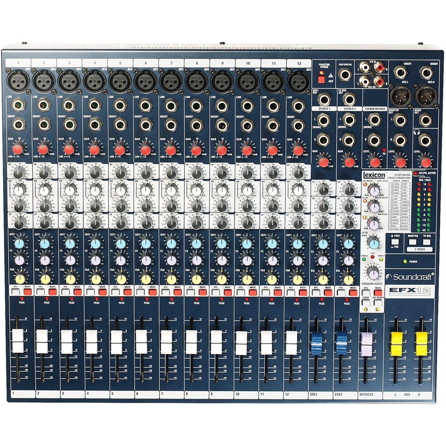 Soundcraft EFX12 Consola Análoga de 12 canales con efectos