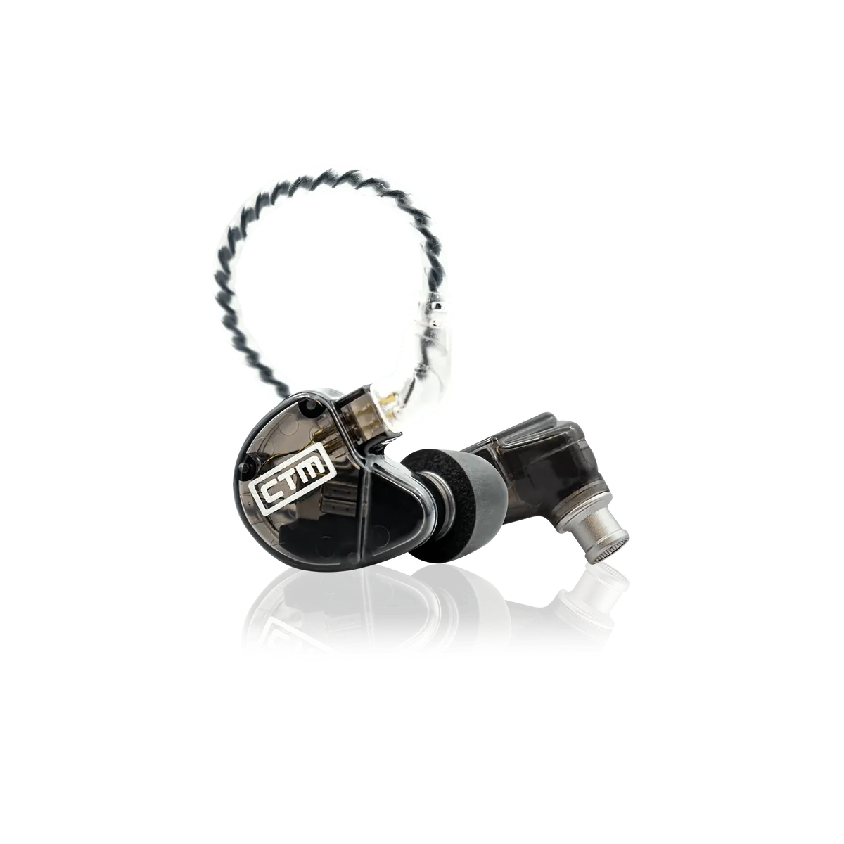 CTM CE220CL Pro Isolating Dual Driver Wired Earphones - Smoke