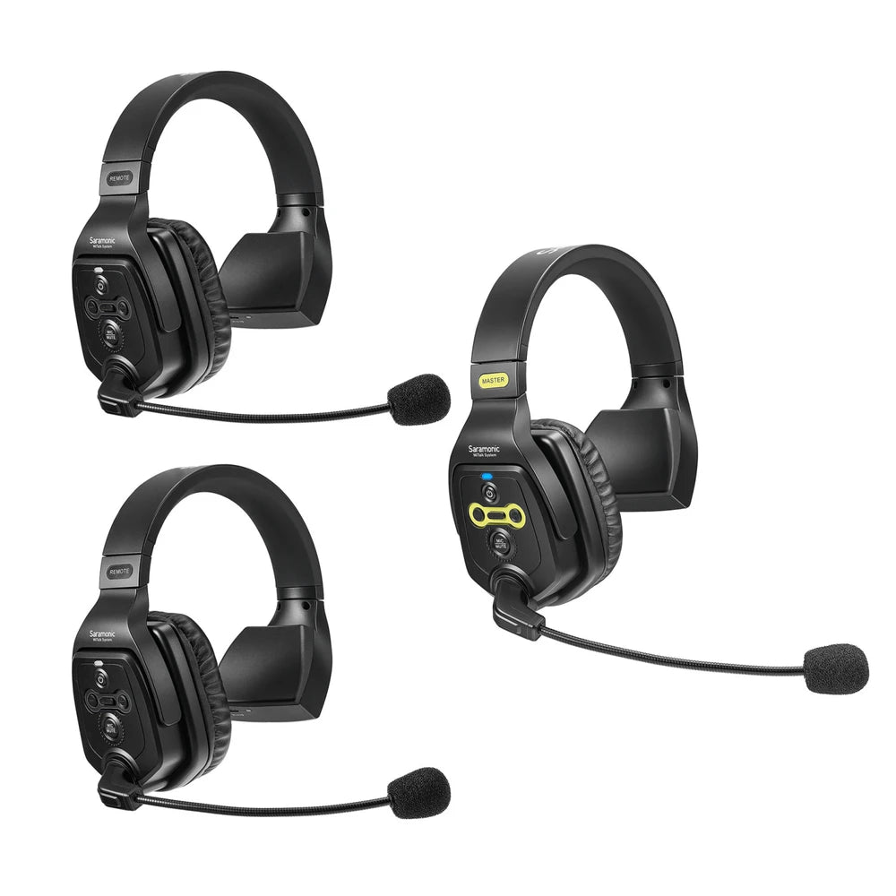 WiTalk-WT3S Sistema de intercomunicación inalámbrico  para 3 personas, dúplex completo y estuche rígido.