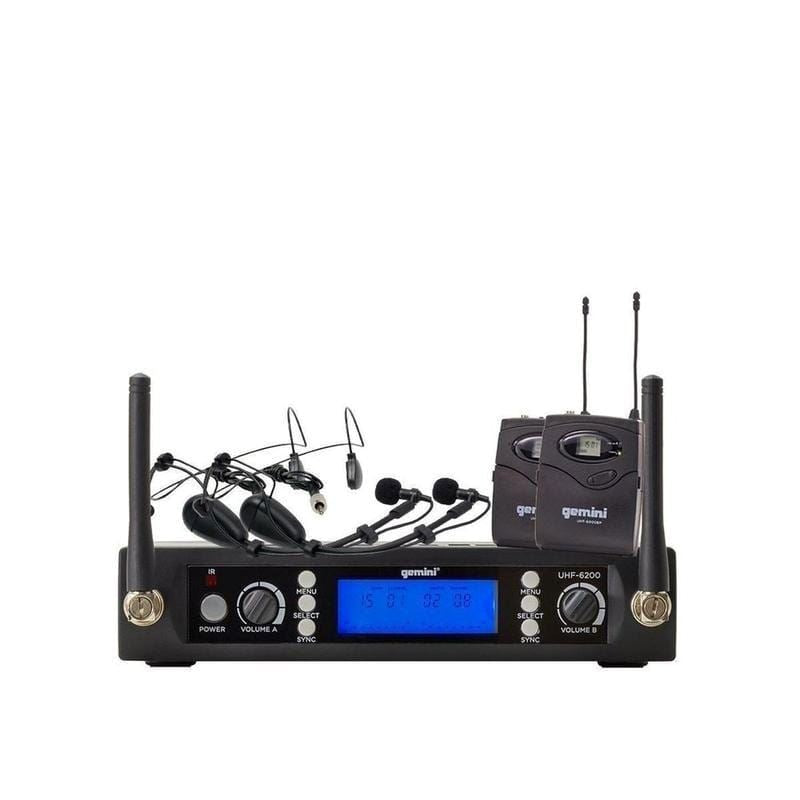 Gemini UHF6200HL Sistema Inalambrico de Cintillo Doble UHF Sistemas Inalámbricos Gemini 