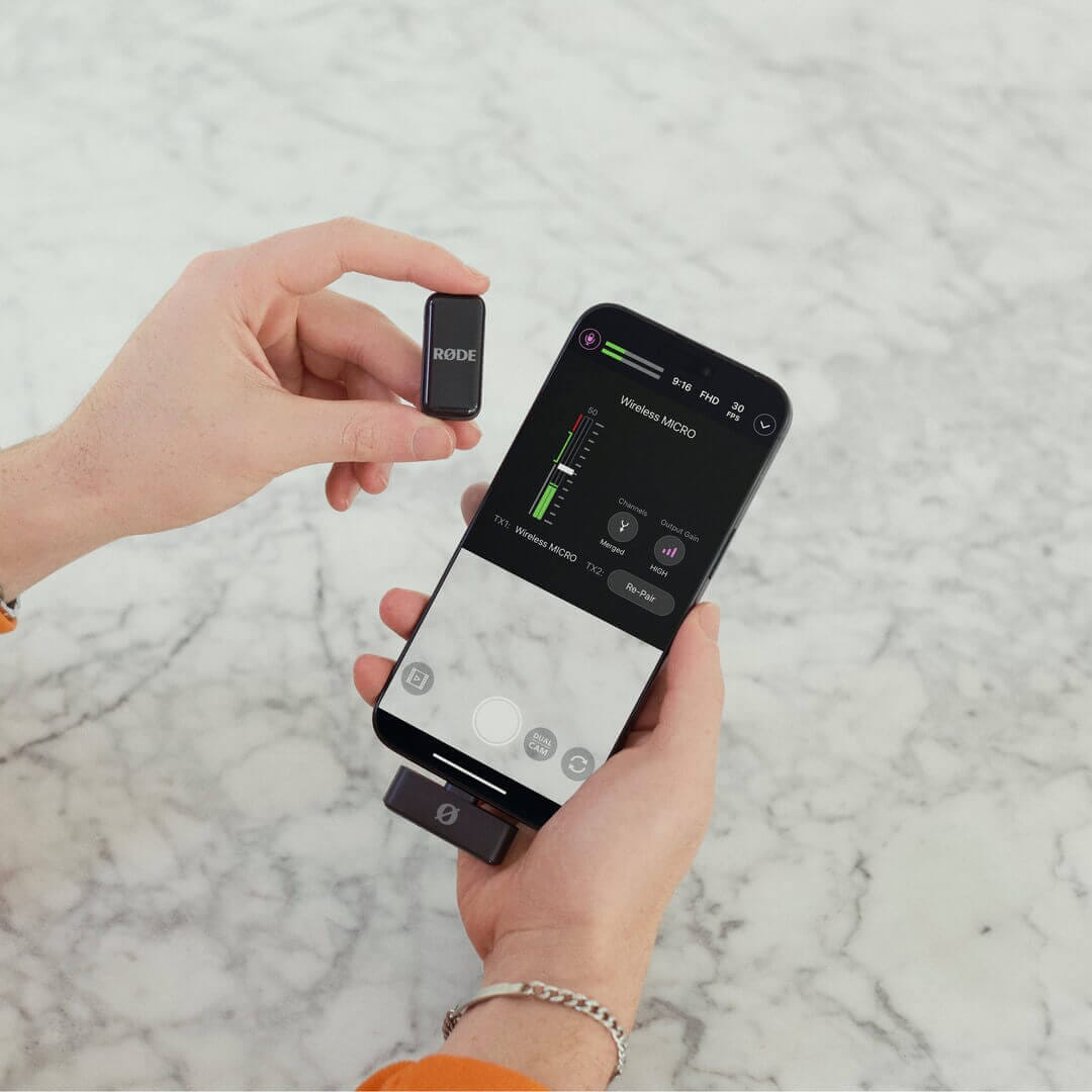 RODE Wireless Micro Versión USB-C Micrófono Inalámbrico para Celulares