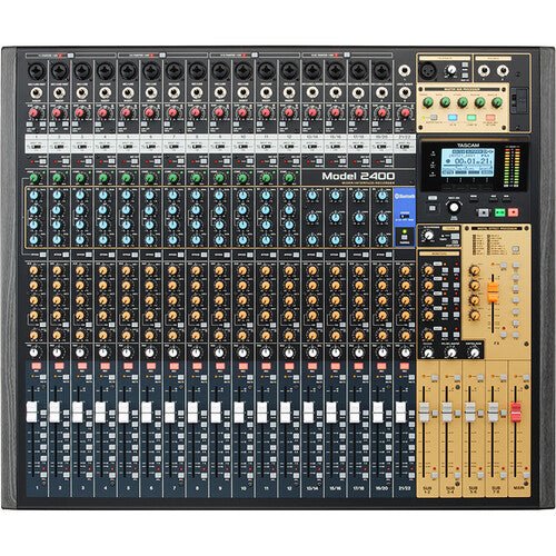 TASCAM Model 2400 - Consola de grabación analógica de 24 pistas con interfaz de audio