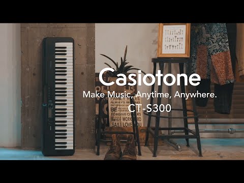 Casiotone CT-S300 Teclado Portable de 61 Teclas Sensibles (Incluye Tra