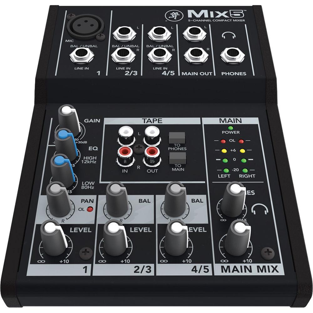 Mackie Mix5 Mixer Compacto De 5 Canales Mixers/Consolas Mackie 