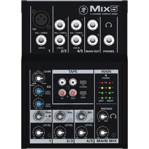 Mackie Mix5 Mixer Compacto De 5 Canales Mixers/Consolas Mackie 