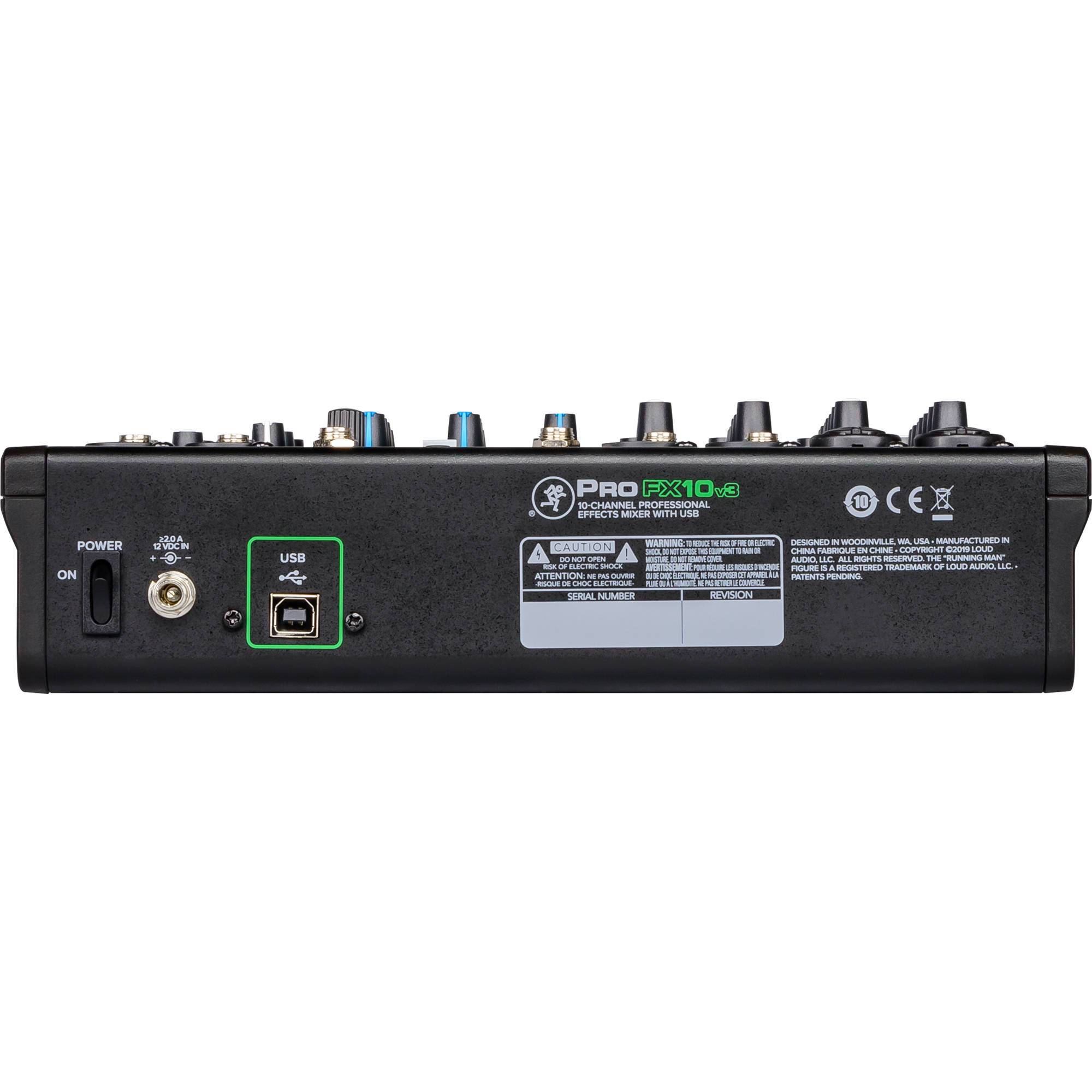 Mackie ProFX10v3 Mixer USB de 10 Canales con Efectos Mixers/Consolas Mackie 