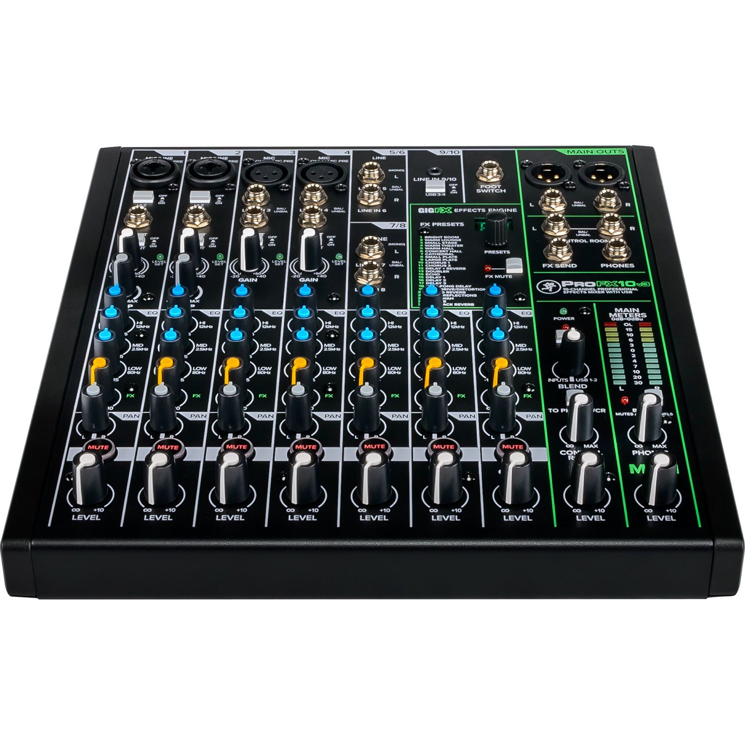 Mackie ProFX10v3 Mixer USB de 10 Canales con Efectos Mixers/Consolas Mackie 