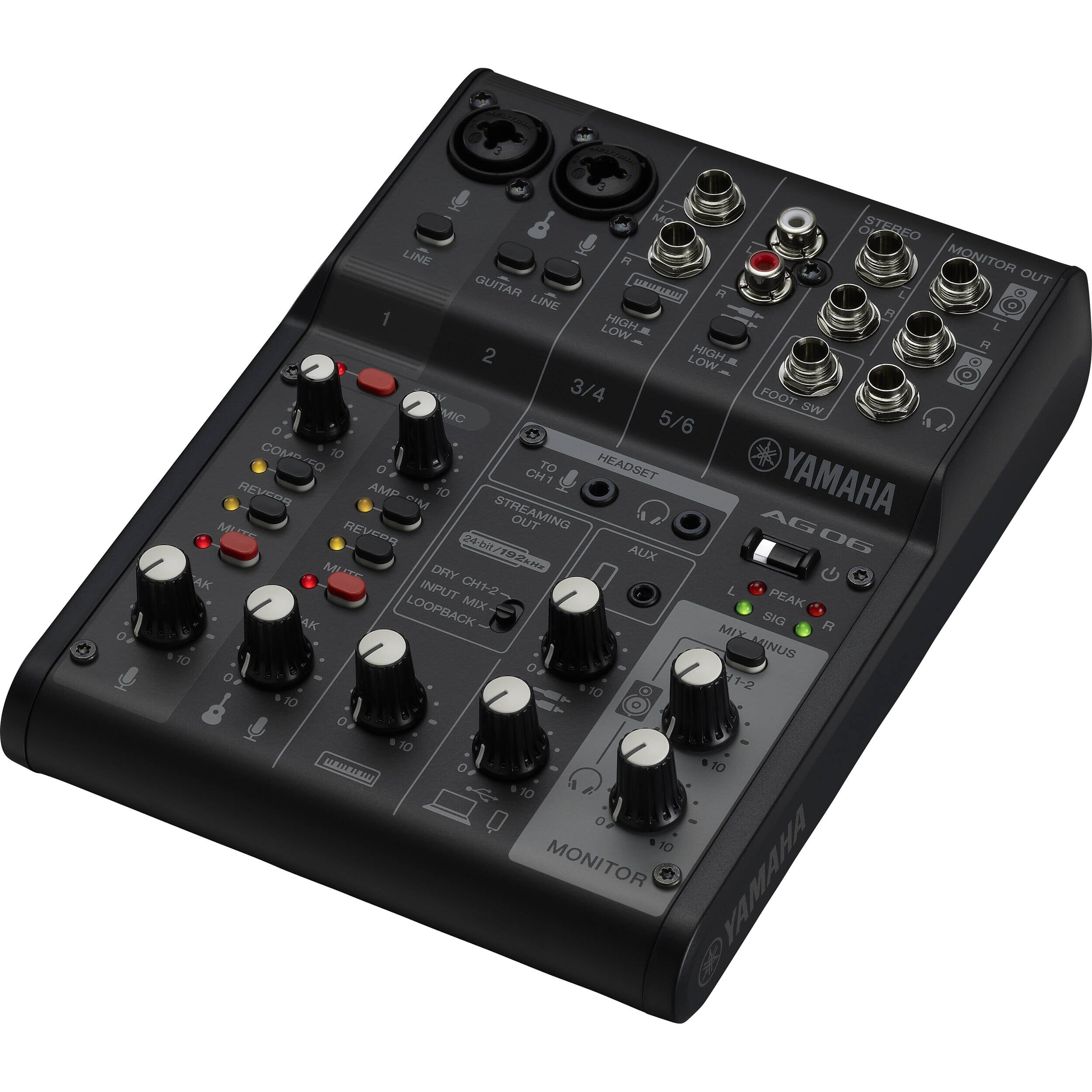 Yamaha AG06MK2 Black Mixer de 6 Canales e Interfaz de Audio USB Mixers/Consolas YAMAHA 