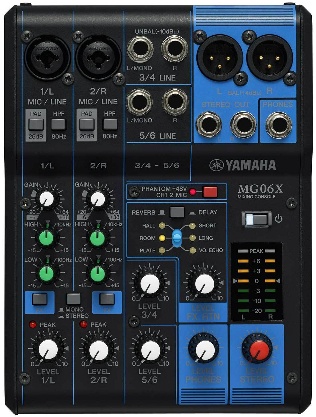 Yamaha MG06X Mixer Análogo de 6 Canales Otros YAMAHA 