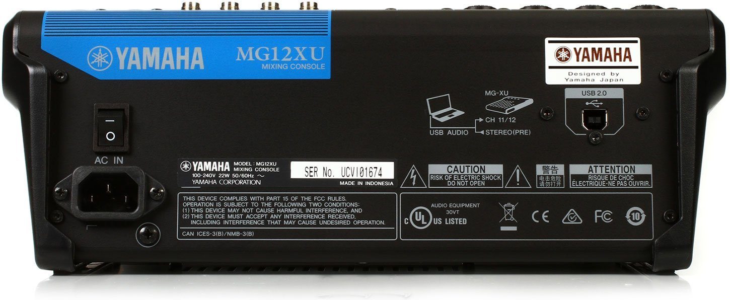 Yamaha MG12XU Mixer Análogo de 12 canales Otros YAMAHA 